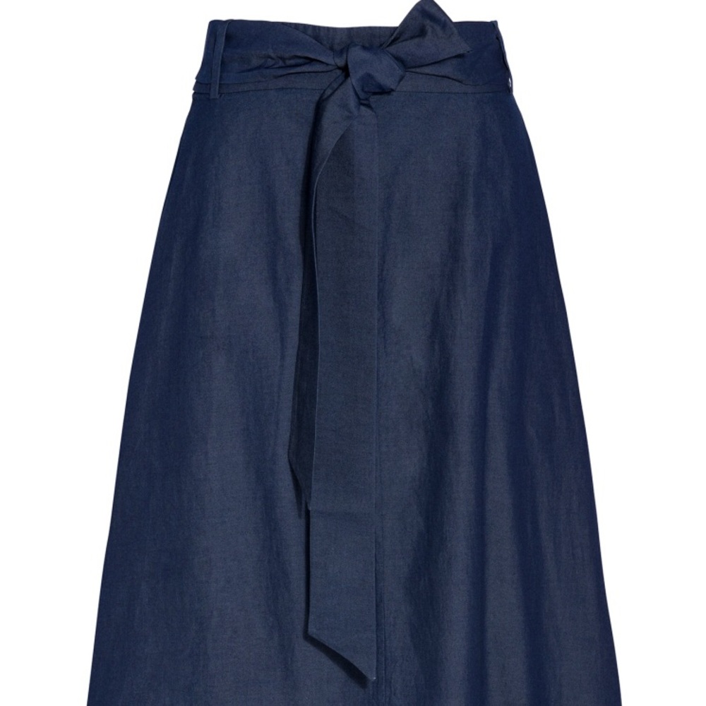 Tibi NWT Navy Wrap Skirt